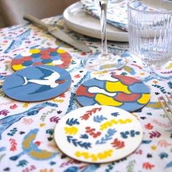 dessous de verre fleurs