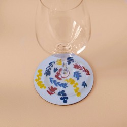 dessous de verre fleurs
