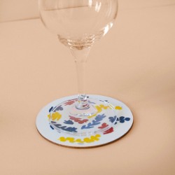 dessous de verre fleurs