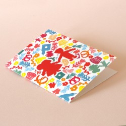 Carte de voeux avec enveloppe Alsace Pop