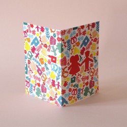 Carte de voeux avec enveloppe Alsace Pop