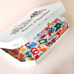 Coffret tarte flambée, Alsace pop, serviettes et chemin de table, linge de table