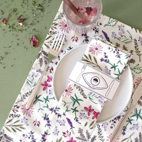 SERVIETTES DE TABLE - LOT DE 2 - Médici Verde