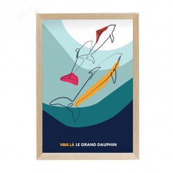 Affiche avec cadre le Grand Dauphin